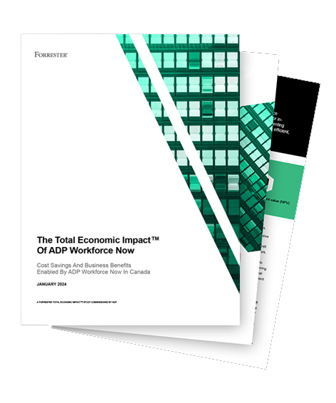 Title page of the ADP Workforce Now TEI Study 